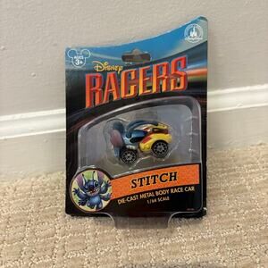 NIB Disney Racers Stitch Die-Cast Metal Body Race Car‎ 1/64 Scale Disney Parks